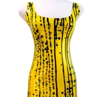 Basic Latex Dress, Tropical Y&B