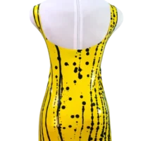 Basic Latex Dress, Tropical Y&B