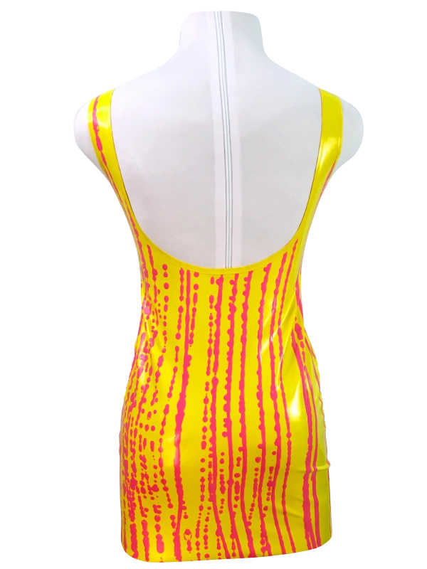 Basic Dress Tropical Y&M B Basic Latex Dress, Tropical Y&M // From Stock