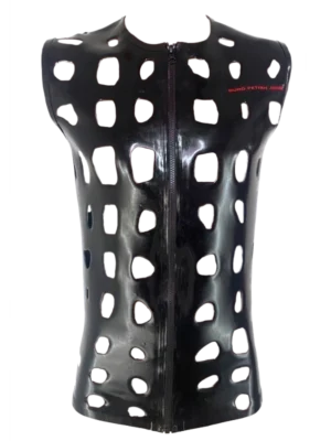 H.R. Latex Draw, Black Sleeveless T-Shirt , R.T.S.