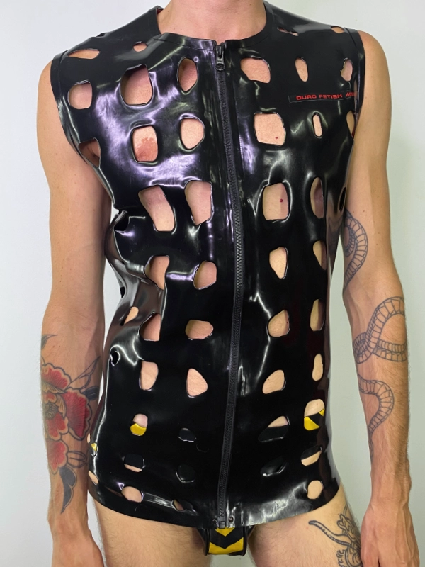 H.R. Latex Draw, Black Sleeveless T-Shirt