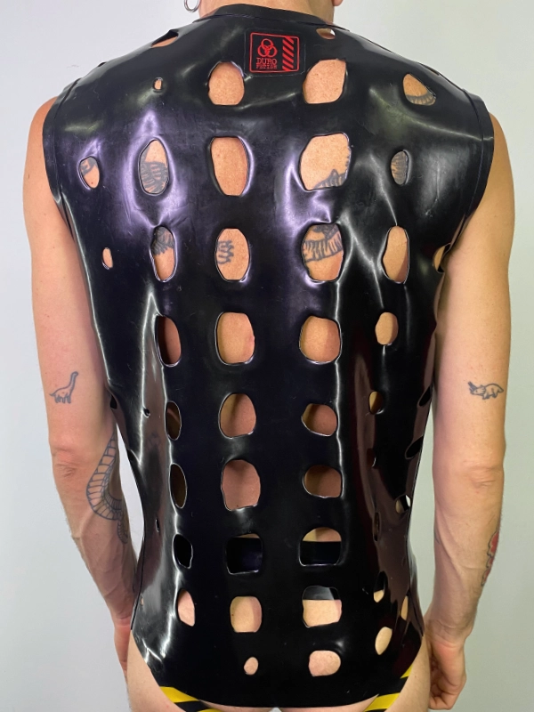 H.R. Latex Draw, Black Sleeveless T-Shirt