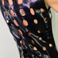 H.R. Latex Draw, Black Sleeveless T-Shirt