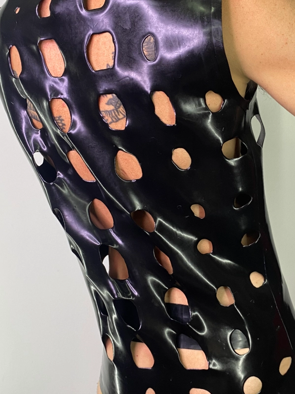 H.R. Latex Draw, Black Sleeveless T-Shirt