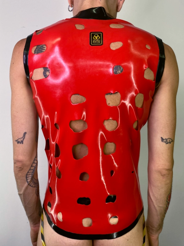 H.R. Latex Draw, Red Sleeveless T-Shirt
