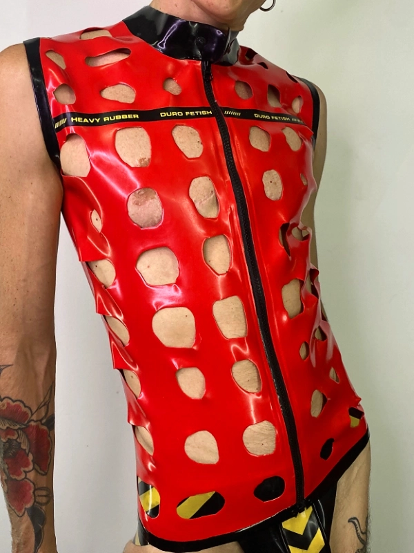 H.R. Latex Draw, Red Sleeveless T-Shirt