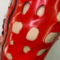 H.R. Latex Draw, Red Sleeveless T-Shirt