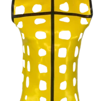 H.R. Latex Draw, Yellow Sleeveless T-Shirt