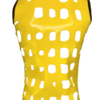 H.R. Latex Draw, Yellow Sleeveless T-Shirt