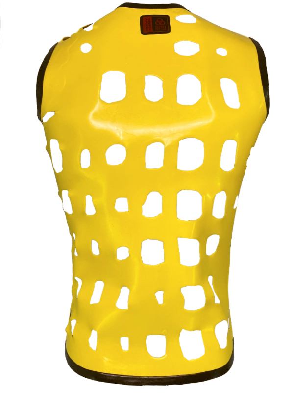 H.R. Latex Draw, Yellow Sleeveless T-Shirt