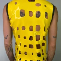H.R. Latex Draw, Yellow Sleeveless T-Shirt