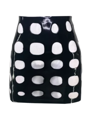 H.R. Latex Draw, Black Mini Skirt