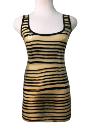 Latex Dress, Grooved Translucent