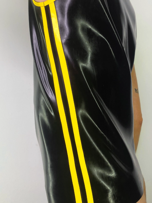 LATEX Men Sleeveless B&Y E Latex Men's Sleeveless T-Shirt with 2 Stripes
