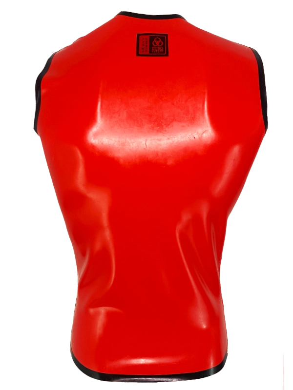 Latex Men's Sleeveless T-Shirt, Red