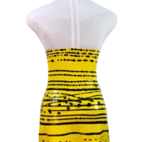 Tropical Y&B Halter B Halter neck latex dress, Tropical Y&B // From Stock