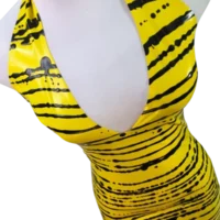 Tropical Y&B Halter C Halter neck latex dress, Tropical Y&B // From Stock