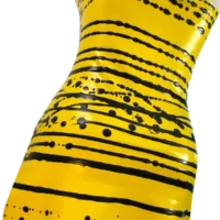 Tropical Y&B Halter D Halter neck latex dress, Tropical Y&B // From Stock