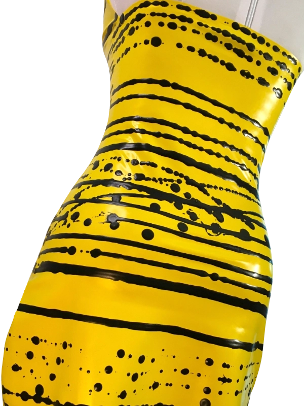 Tropical Y&B Halter D Halter neck latex dress, Tropical Y&B // From Stock