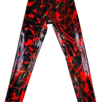 Jean Bleachers, Black & Red, Street Punk Style