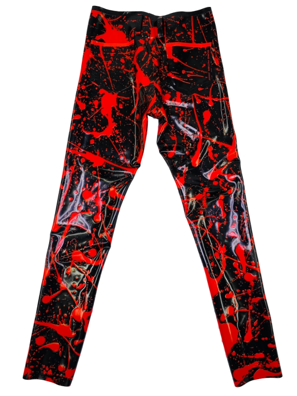 Jean Bleachers, Black & Red, Street Punk Style