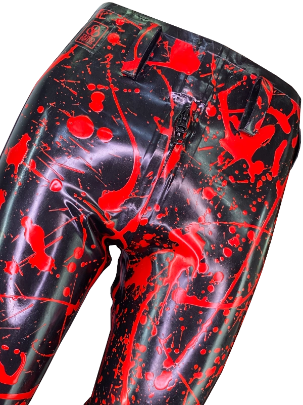 Jean Bleachers, Black & Red, Street Punk Style