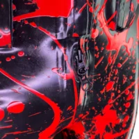 Jean Bleachers, Black & Red, Street Punk Style