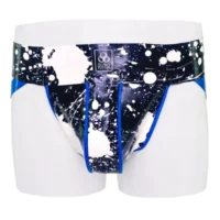 jockstrap BLEACH NEGRO Y AZUL A Jockstrap Bleachers, Black & Blue // From Stock