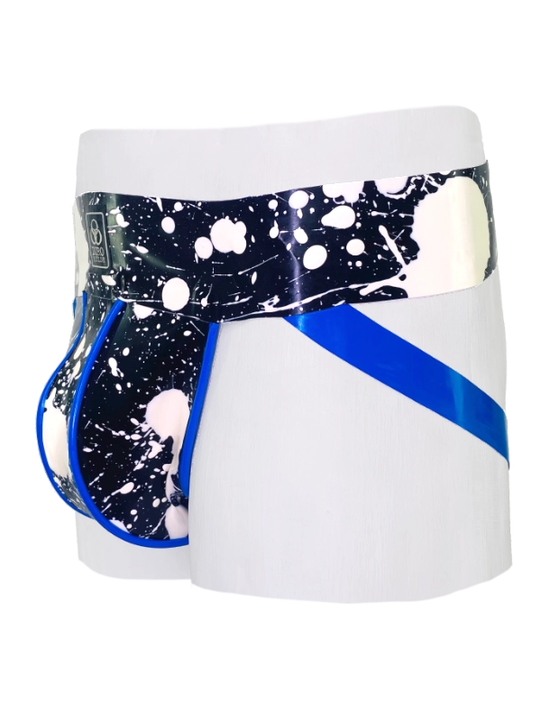jockstrap BLEACH NEGRO Y AZUL B Jockstrap Bleachers, Black & Blue // From Stock