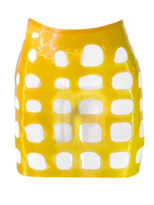 H.R. Latex Draw Natural, Mini Skirt, R.T.S.
