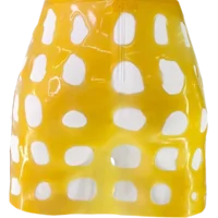 Draw Skirt Transluced D H.R. Latex Draw Natural, Mini Skirt