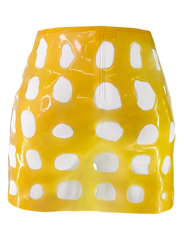 Draw Skirt Transluced D H.R. Latex Draw Natural, Mini Skirt