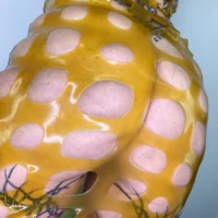 Draw Skirt Transluced E H.R. Latex Draw Natural, Mini Skirt