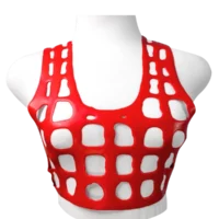 Draw Top Red A H.R. Latex Draw, Red Top // From Stock