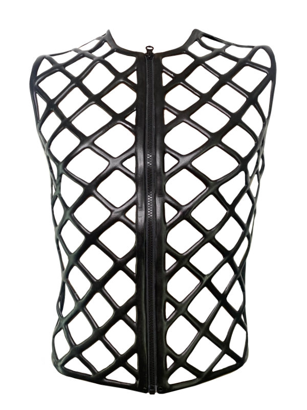 Sleeveless T-Shirt with Zip, Brea Diamond 1 Sleeveless T-Shirt with Zip, Brea Diamond